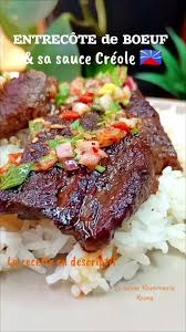 Entrecôte à l'antillaise avec sauce creole